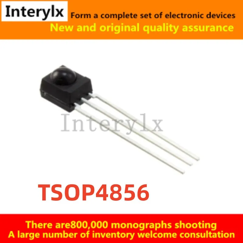 5-50Pcs/Lot Original TSOP4856 TSOP 4856 infrared remote control receiver 56KHz sensing distance 45m