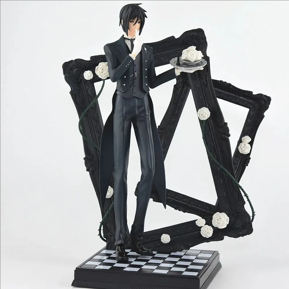 25 cm Sebastian Michaelis Black Butler Libro del circo Animazione Action Figure Modello in PVC Giocattoli Bambole Regalo