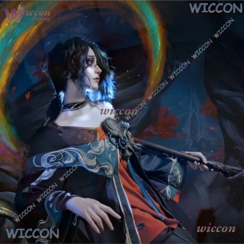 ‌ Disfraz Completo de Hwei, el Mago de la Tinta, del Juego LoLL, para Cosplay, con Peluca, para Hombres y Mujeres, para Fiestas de Halloween