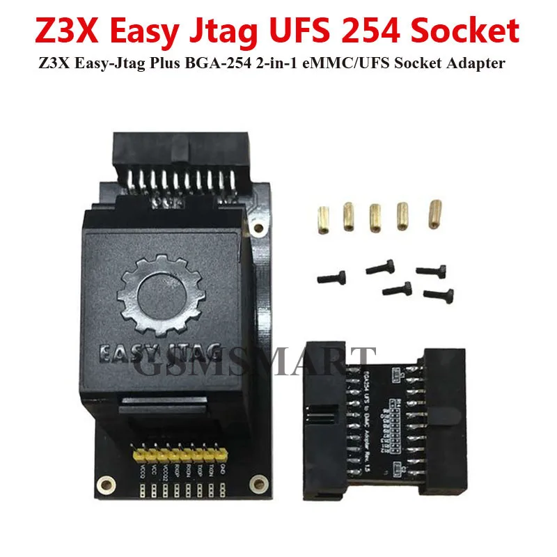 الأصلي سهل JTAG UFS BGA-254 2 في 1 محول UFS المقبس مع Z3X Easy Jtag Plus Box