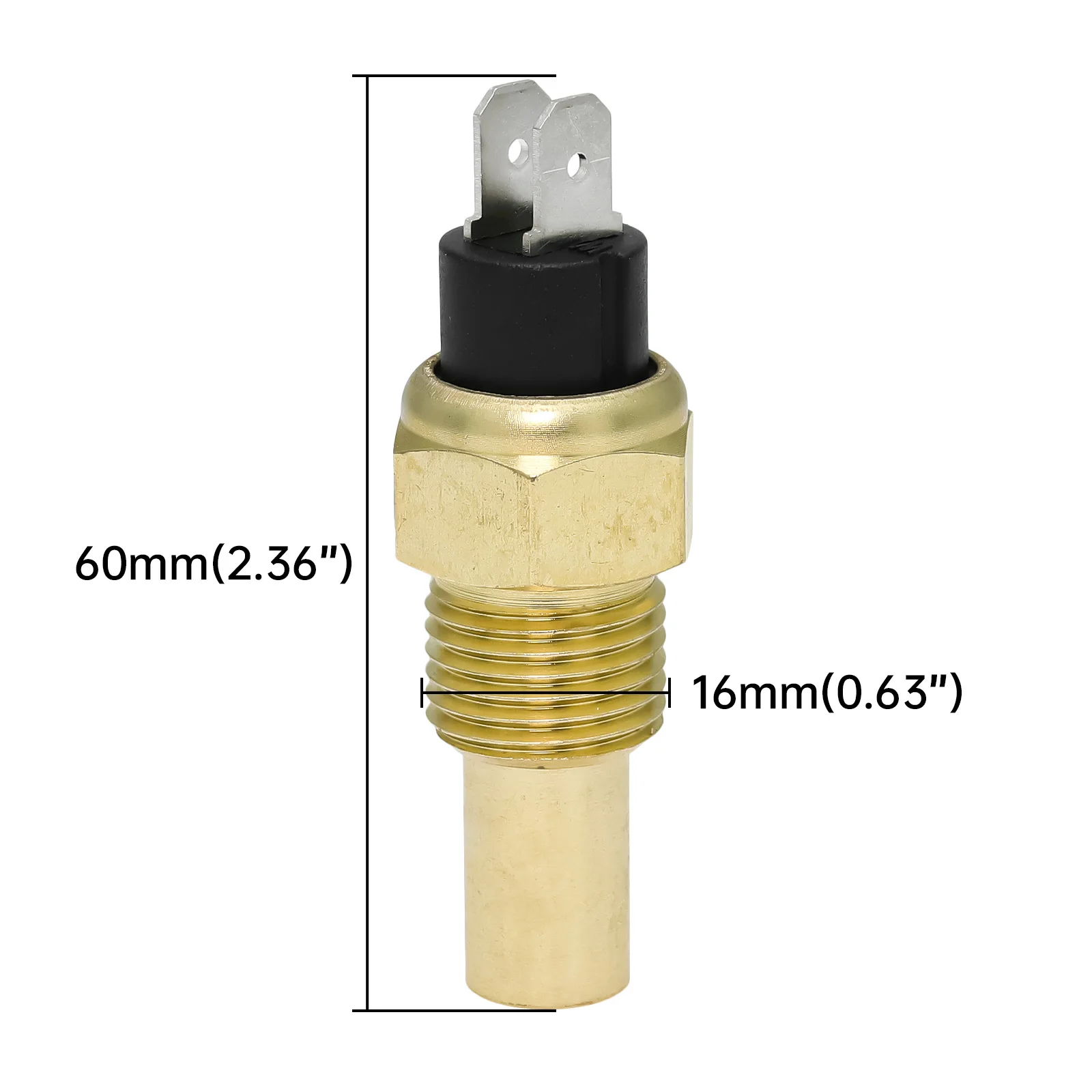 AD Universal 12V/24V Water Temperature Temp Sensor Sender 1600-22 ohm 1/8NPT M14X1.5 M16X1.5 For Car Truck Water Temp Gauge