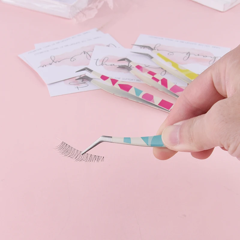 แหนบต่อขนตา 1 ชิ้น/4 ชิ้น สำหรับต่อขนตา เครื่องมือติดขนตา แหนบต่อขนตาความแม่นยำสูง สำหรับต่อขนตา