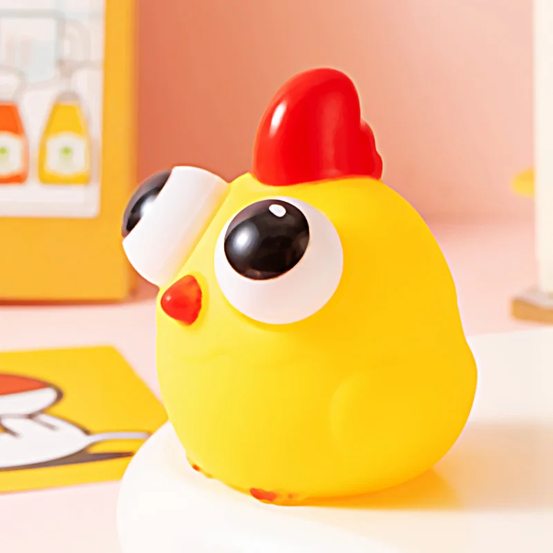 Pop Eye Squeeze Sensory Toys Cartoon Animal Fidget Toy Stress Relief Anxiety Relax Eyeball Bounce Toy Kids Fun Novelty Gift Adhd