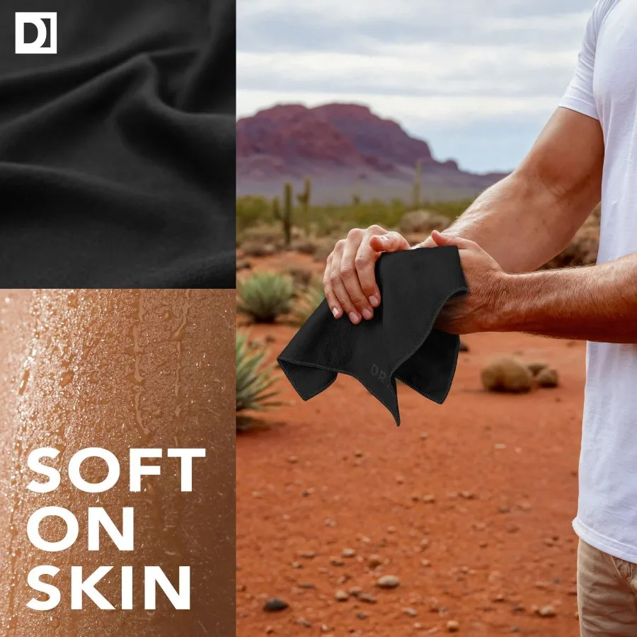 Sweat Absorbing Handkerchiefs The Original PocketSized Sweat Towels QuickDry Microfiber Sweat Rags for Face Hands Body Men Wome