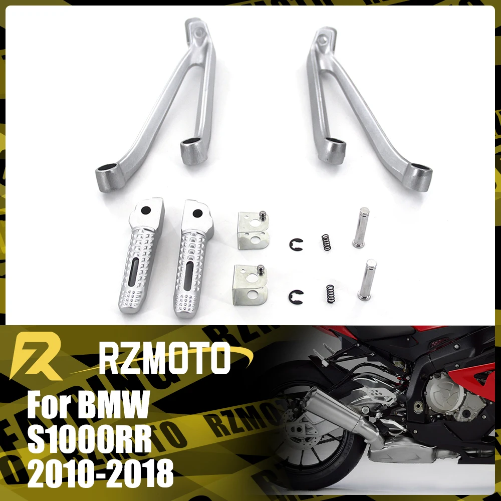 

Задние подставки для ног, аксессуары для педалей, детали для BMW S1000RR 2010-2018 2011 2012, складной кронштейн для мотоцикла, сборочный, черный