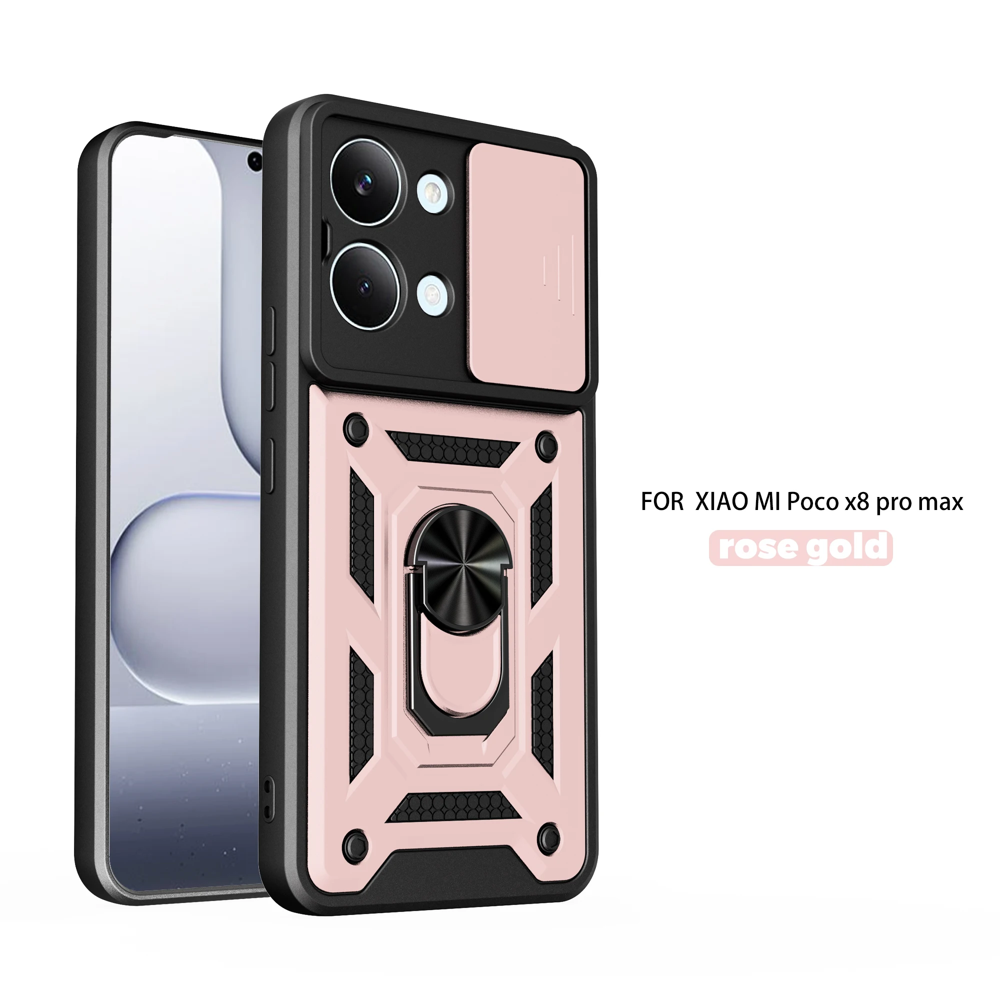Stoßfeste Panzerhülle für Mi POCO X8 Pro Max Autohalterung Handyhülle für POCO X8 X7 X6 Pro X7 X6 Kameraschutz Fundas