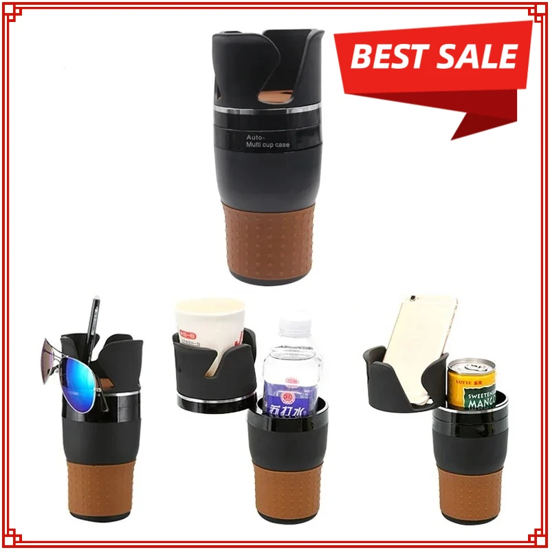 

Multifunctional Car Cup Holder 360° Rotating Adjustable Car Water Bottle Drink Holder Organizer Auto Accessories