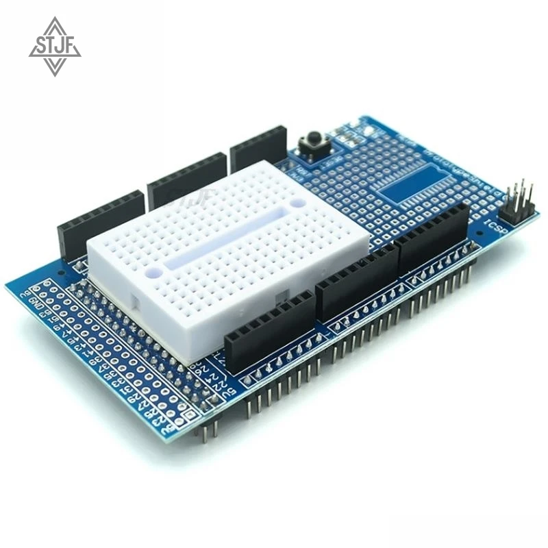Placa de expansión prototipo STJF MEGA ProtoShield V3.0, placa multiusos con placa de pruebas) para MEGA2560