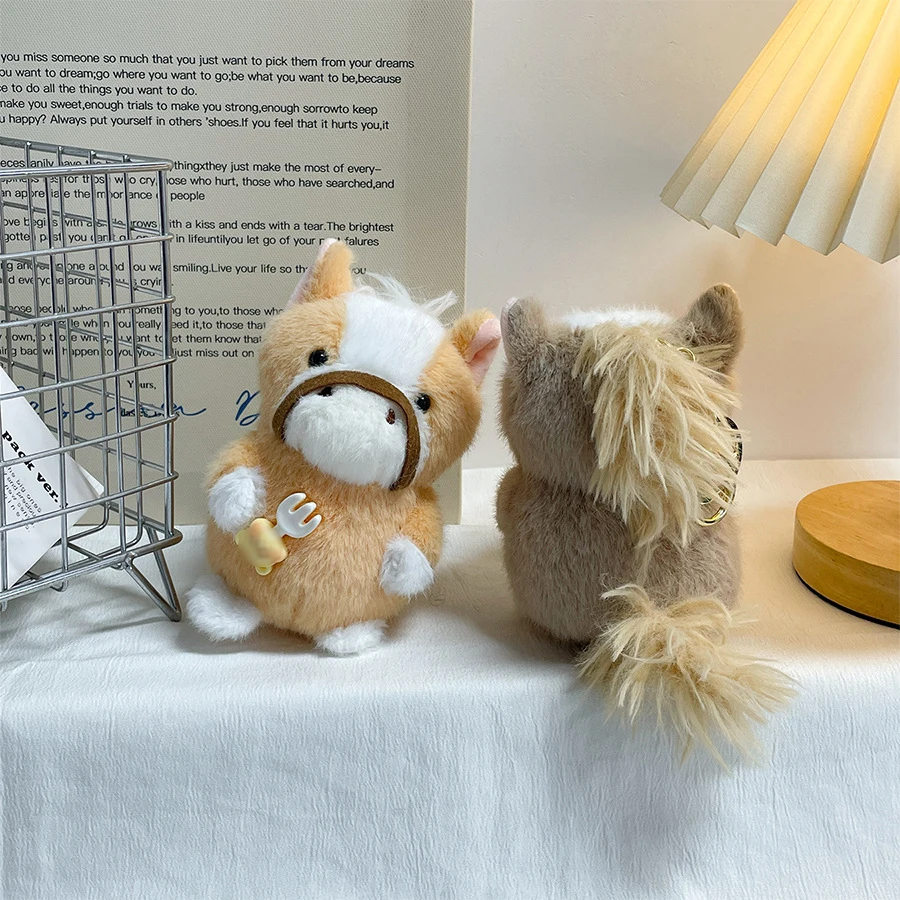 Cartoon Kristal Pluche Ezel Pop Hanger Sleutelhanger Creatieve Schattige Dieren Ezel Pluche Pop Rugzak Decor Kinderen Verjaardagscadeau