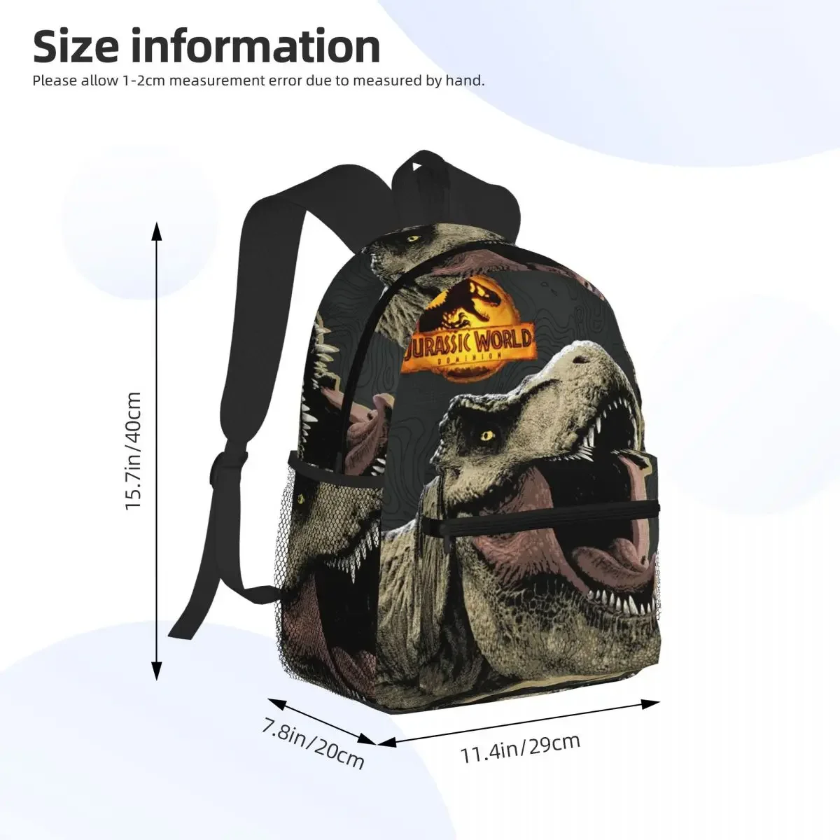 Funny Dinosaur Dragon Student Backpack School Bag Hiking Travel Daypack for Boys Girls Fashion Bookbag Shoulder Bags