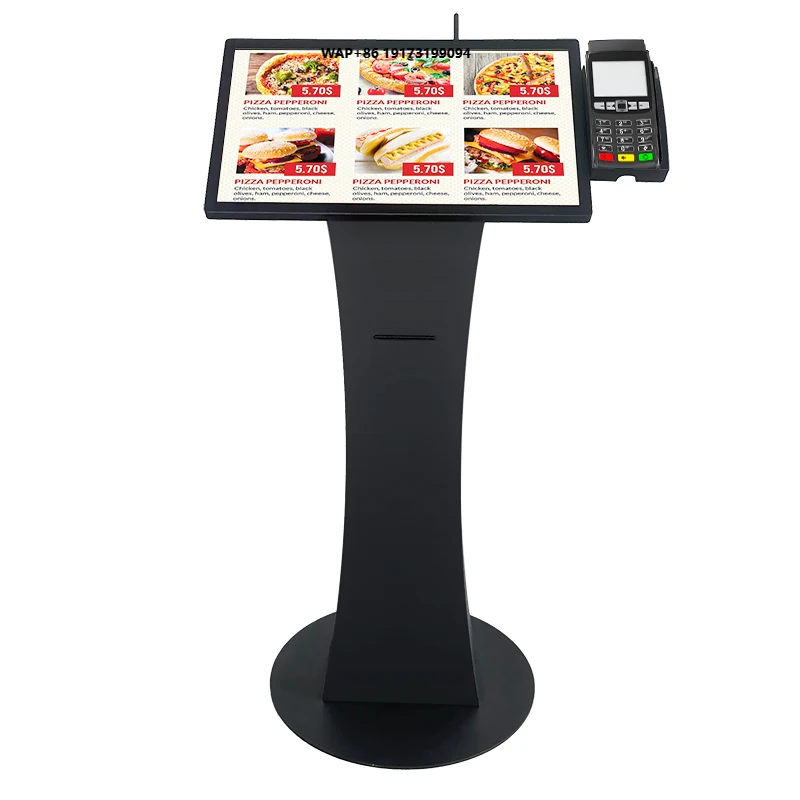 

Desktop 24 Inch Automatic Self Payment Machine Fast Food Ordering Machine Self Service Payment Kiosk for Restaurant