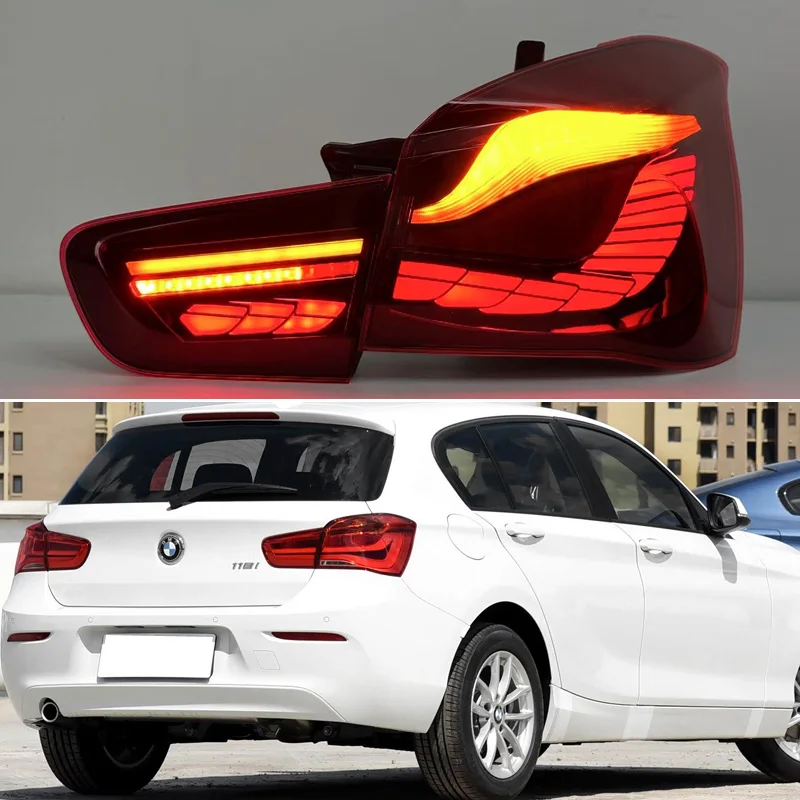 

Автомобильный светодиодный задний фонарь для BMW F20 F21 1 серии 2015-2018 Светодиодный задний ходовой фонарь + стоп-сигнал + задний ход + динамический указатель поворота