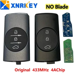 XNRKEY-llave remota 3B Original para coche, dispositivo con Chip 4A, 433Mhz, sin cuchilla, para Chery Tiggo 7 Plus 8 Plus