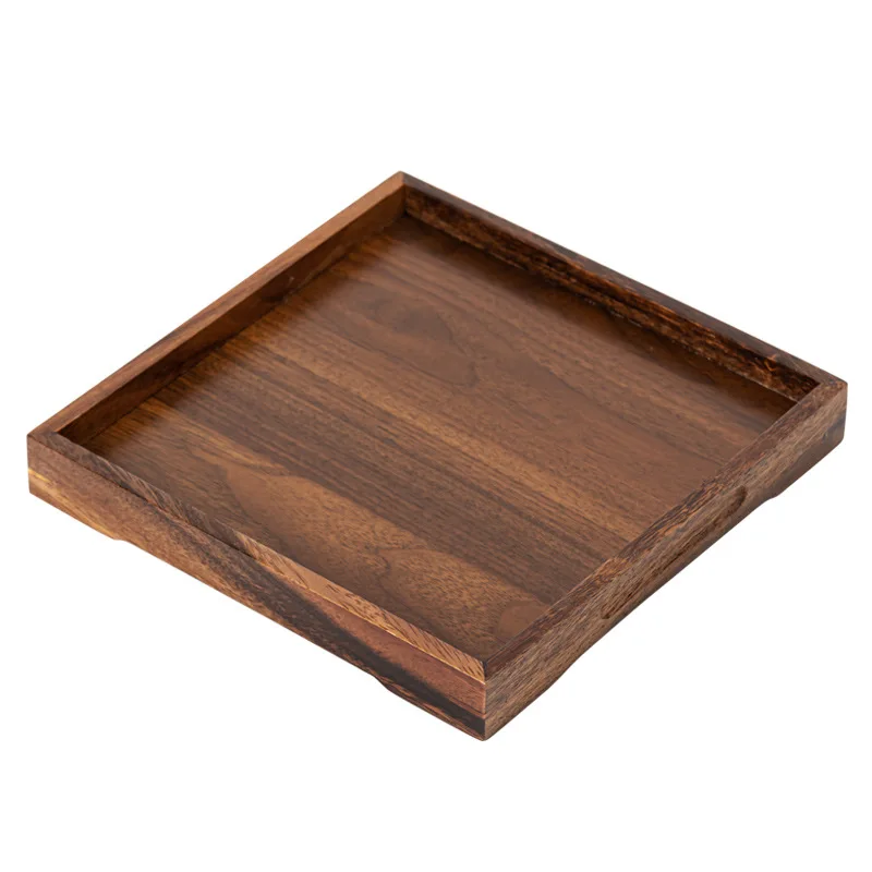 

Walnut tea tray Minimalist dry brewing tea tray Cup storage tray Chinese candy snack fruit tray Tea room Tea house