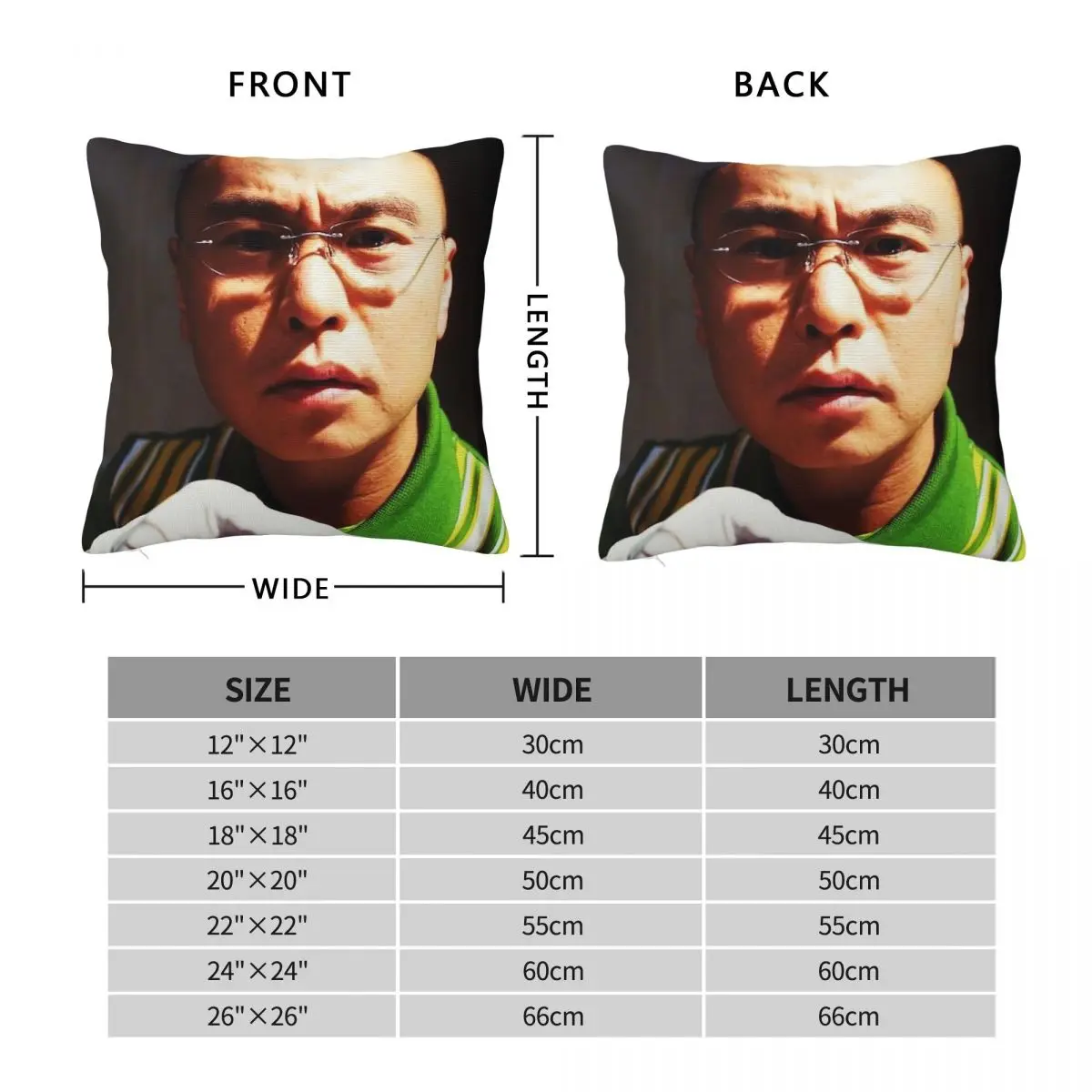 Vince Masuka Pointing Square Pillowcase Polyester Linen Velvet Printed Zip Decor Room Cushion Cover 18