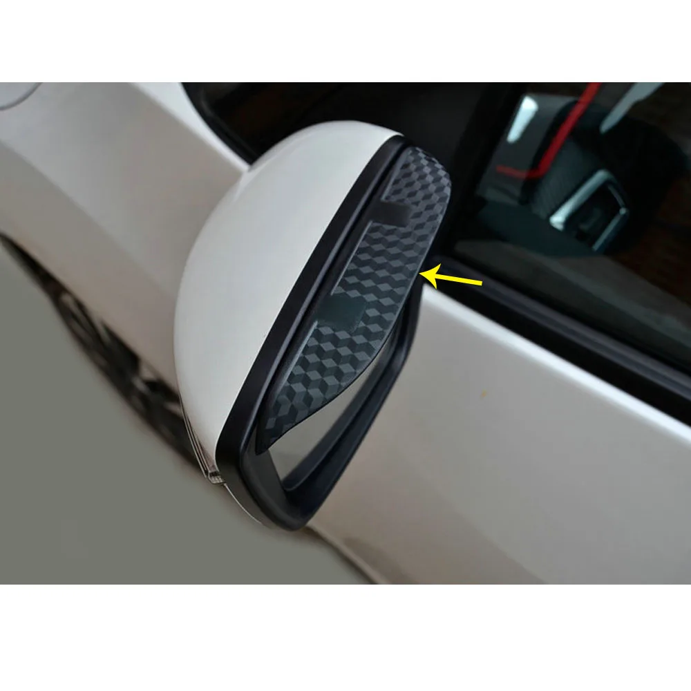 For Nissan Qashqai J12 2022 2023 2024 Car Sticker Rear View Glass Mirror Trim Rain Eyebrow Shield Sun Visor Decoration Frame