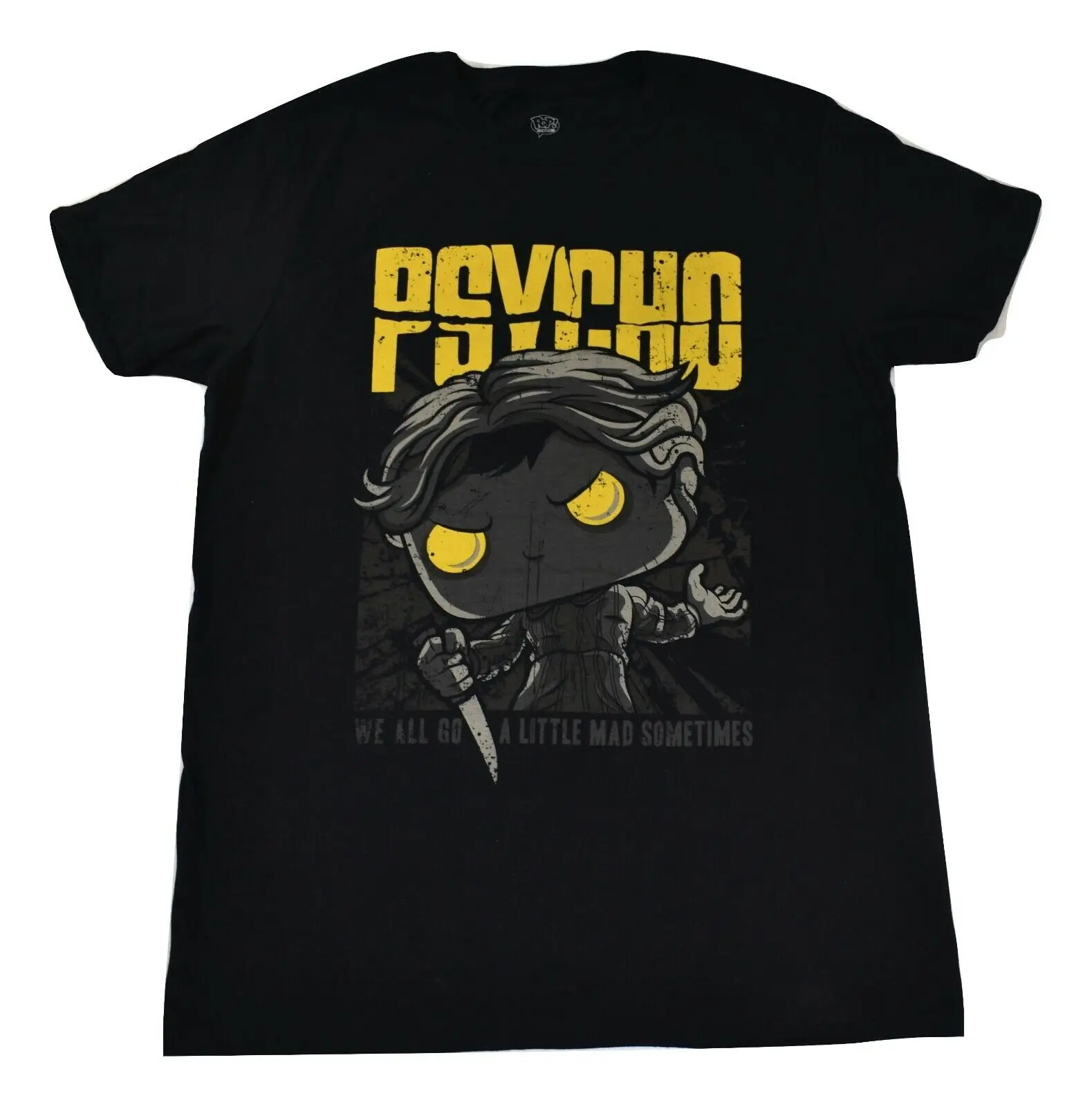 Funko Mens Psycho wir alle gehen ein wenig verrückt manchmal T-Shirt neu s l