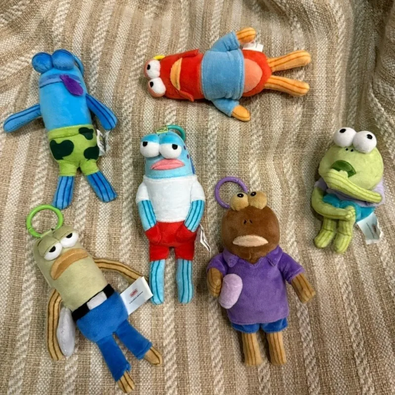 

New Cute SpongeBob SquarePants Resident Plush Doll Pendant Ugly Cute Dumb Fish Creative Backpack Hangup Birthday Gifts