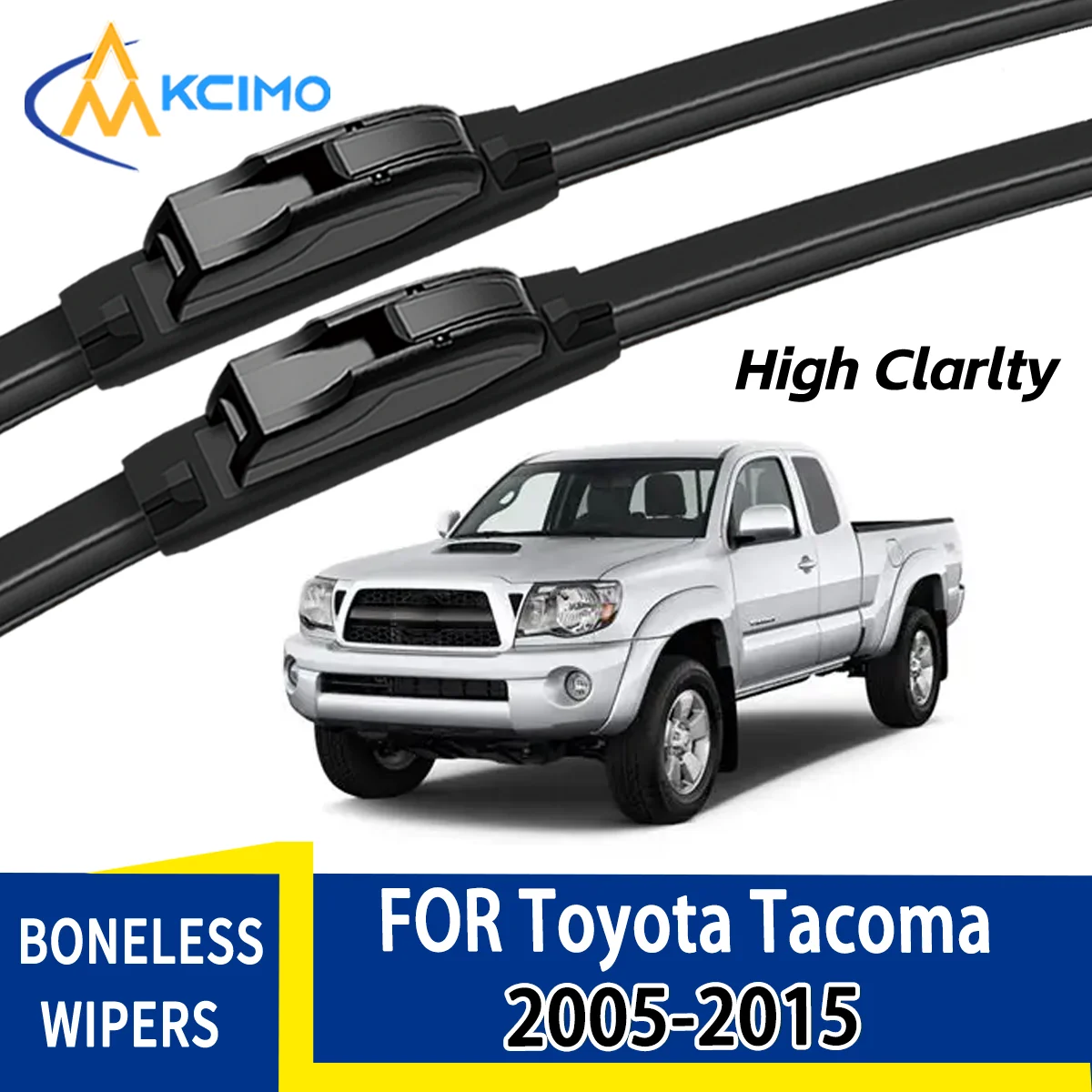 Für Toyota Tacoma N220 2005-2015 Automobile Langlebige, leise Frontscheibenwischerblätter Auto-Fenster-Ersatzzubehör