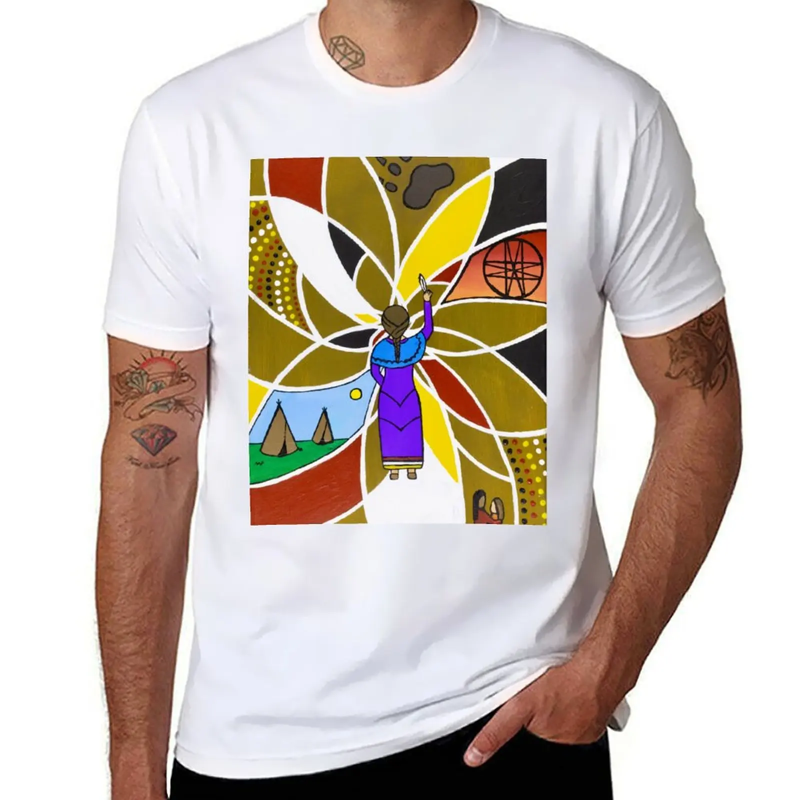 

Mi’kmaq Proud Woman T-Shirt g man t shirts for men t shirt custom print men t shirt cotton 100% T-Shirt