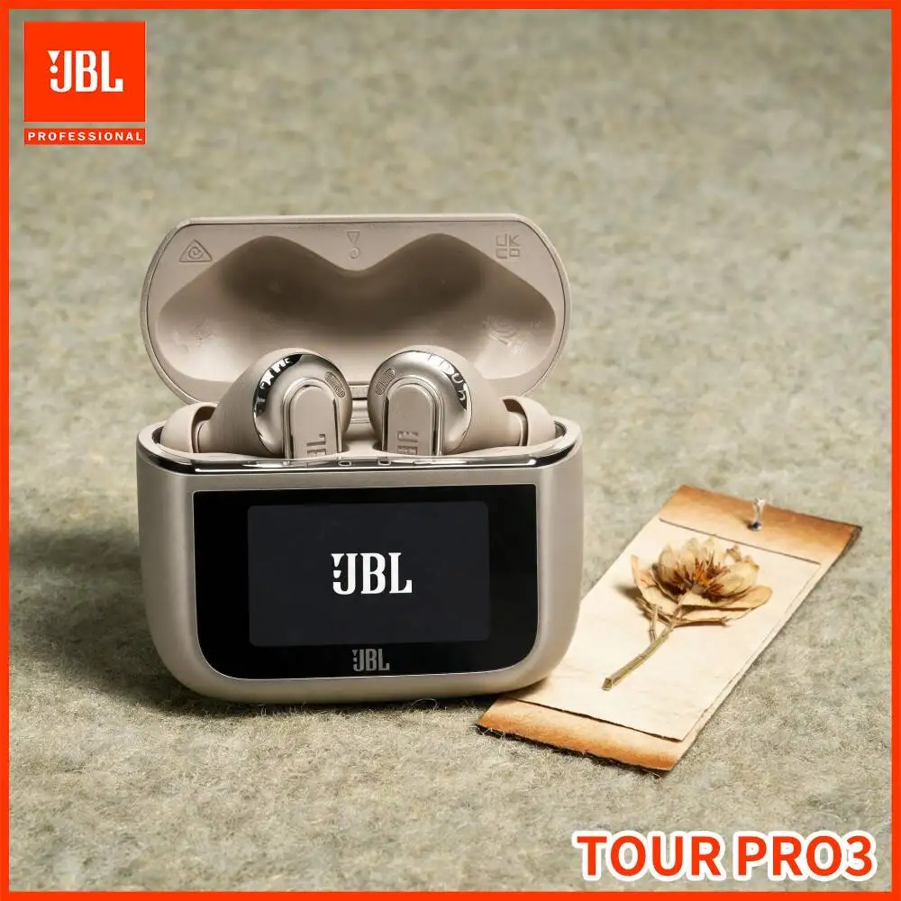 JBL Tour Pro 3 Bluetooth5.3 TWS Earbuds Spatial 360 Head‑Tracking IP55 Protection 44H Playback Time Office Travel Headphones