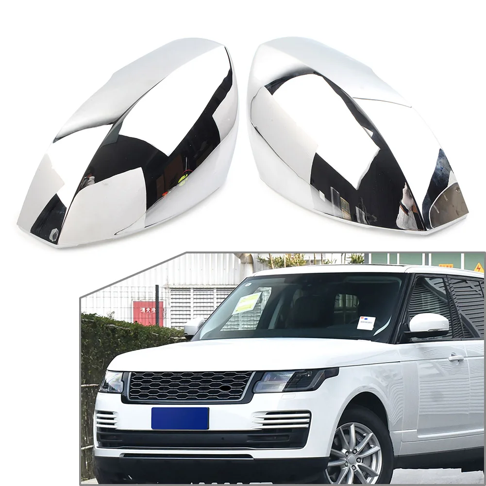 Chrome Car Rearview Sdie Mirror Cover Cap Left/Right For Land Rover Discovery LR4 LR5 Range Rover L405 Sport Vogue