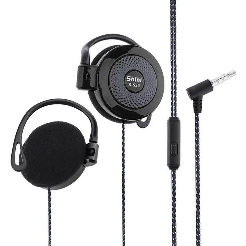 สำหรับ Shini S-520 3.5มม.สเตอริโอ Mp4หูฟังเกมโทรศัพท์มือถือ Universal ชุดหูฟังตะขอเกี่ยวหูชุดหูฟังสายหูฟังสำหรับเล่นกีฬา