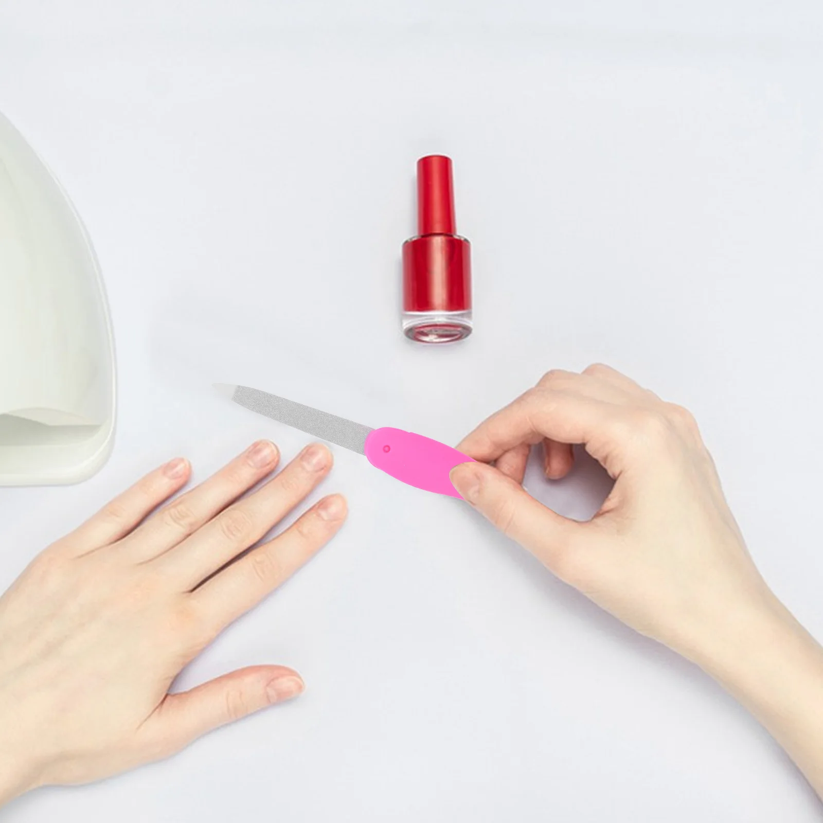 

6 Pcs Nail File Polishing and Strips Nails Manicure Trimmer Tools Beginner Kit Files