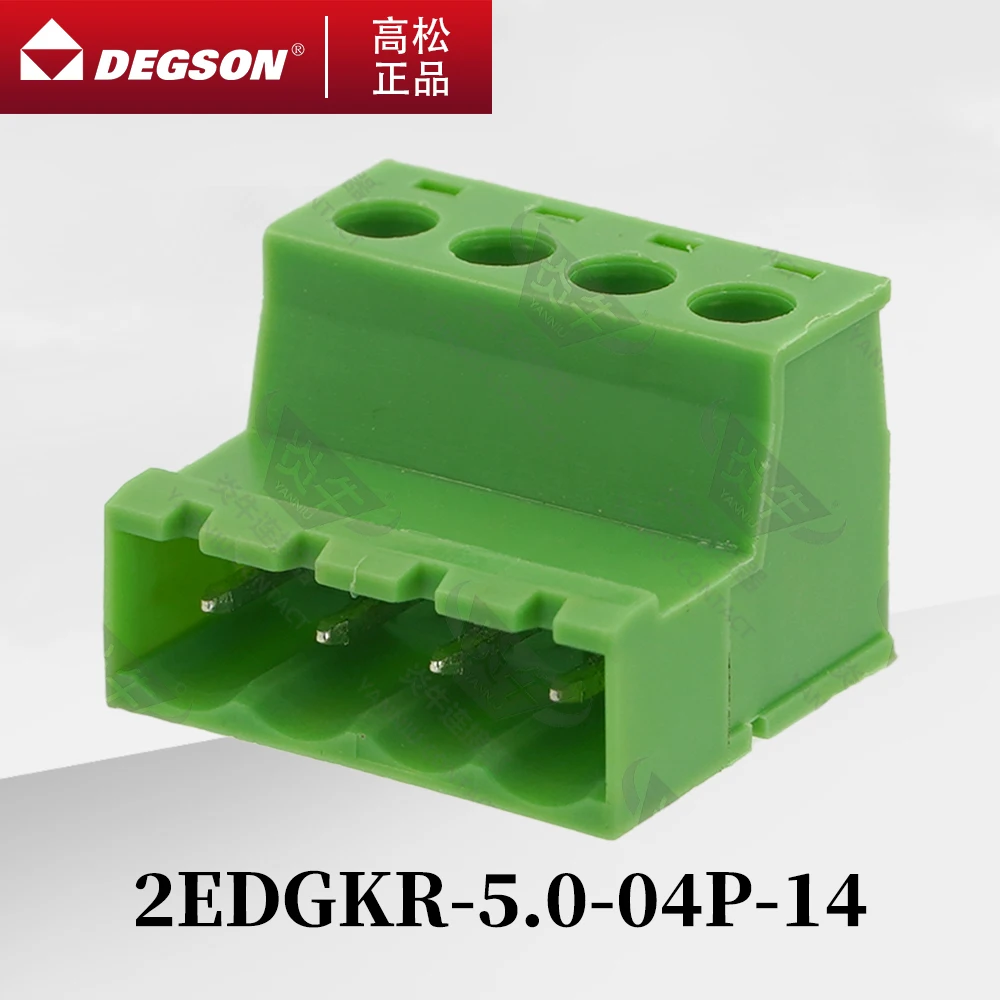 10Pcs DEGSON 2EDGKR-5.0-5.08 Pluggable PCB terminal blocks Phoenix Contact IC2.5-ST KF2EDGRK 5.0mm 5.08mm 2PIN-12PIN 320V 20A