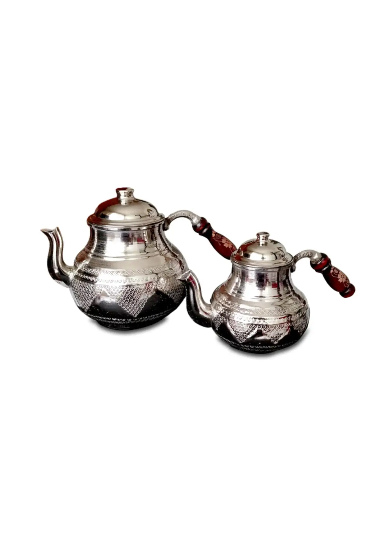 DOLBOVI Handmade grape embroidered Gaziantep copper teapot set Cooper Tea Pots Handmade