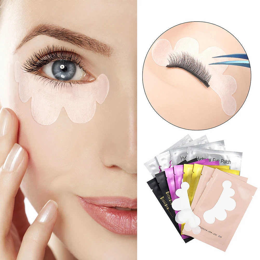 1 par de almofada de gel para cílios, enxertia de cílios sob os olhos (tipo nuvem)