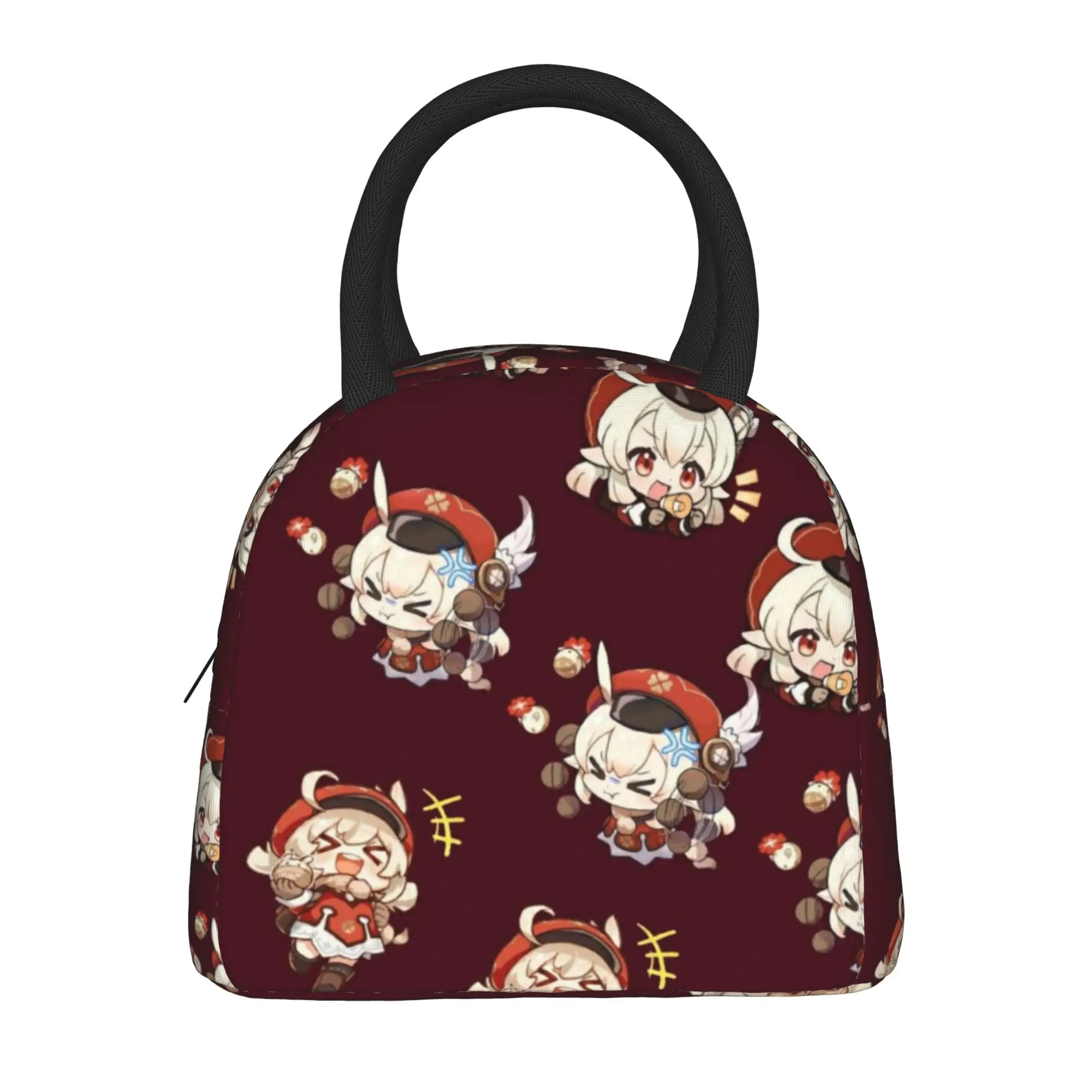 Genshin Impact  Insulated Lunch Bag for Men Women  Food Bag Portable Cooler Thermal Lunch Boxes For Travel
