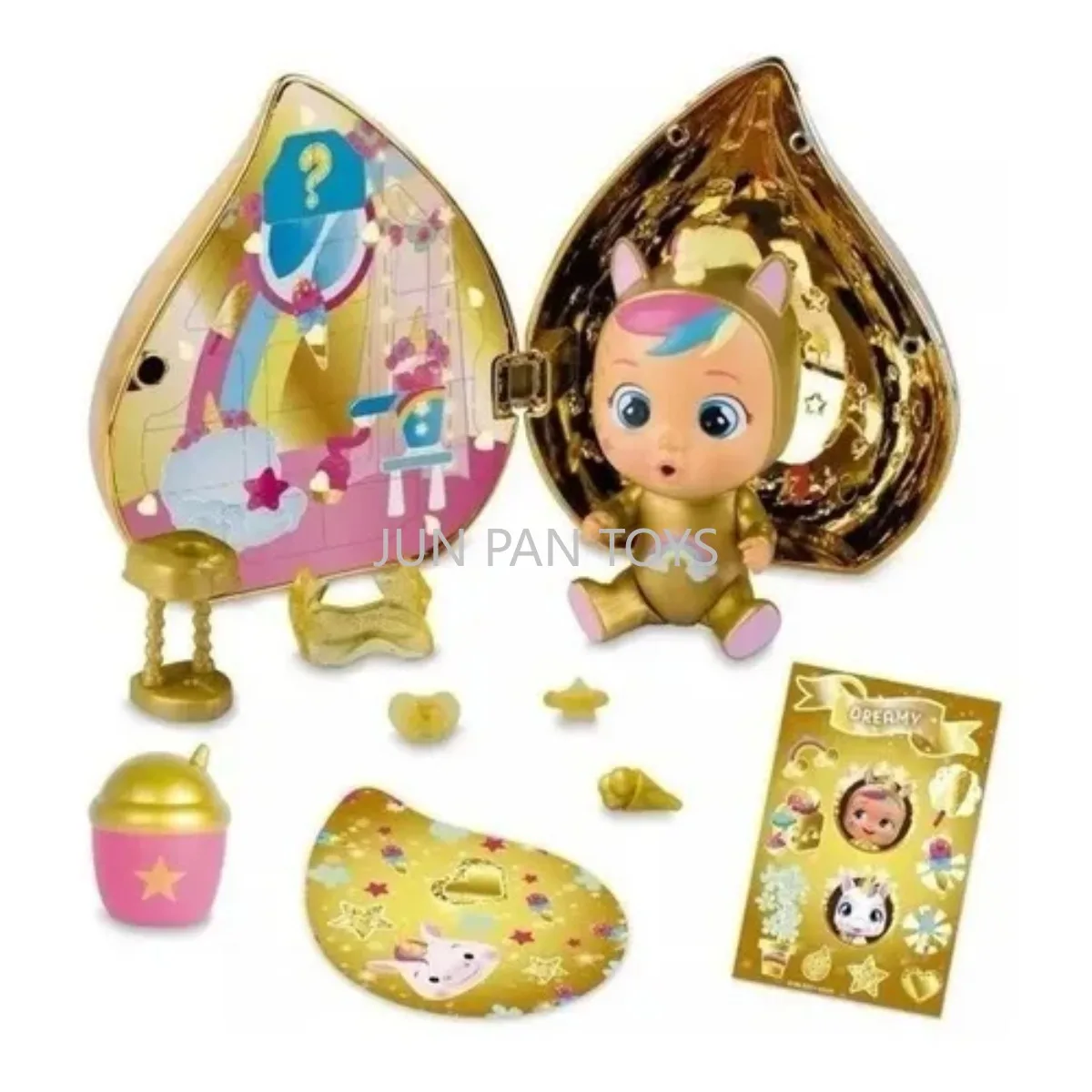 Original Cry Babies Magic Tears Golden House Edition Blind Box Collectible Figure Mini Doll with Real Tear Kid Surprise Gift Toy