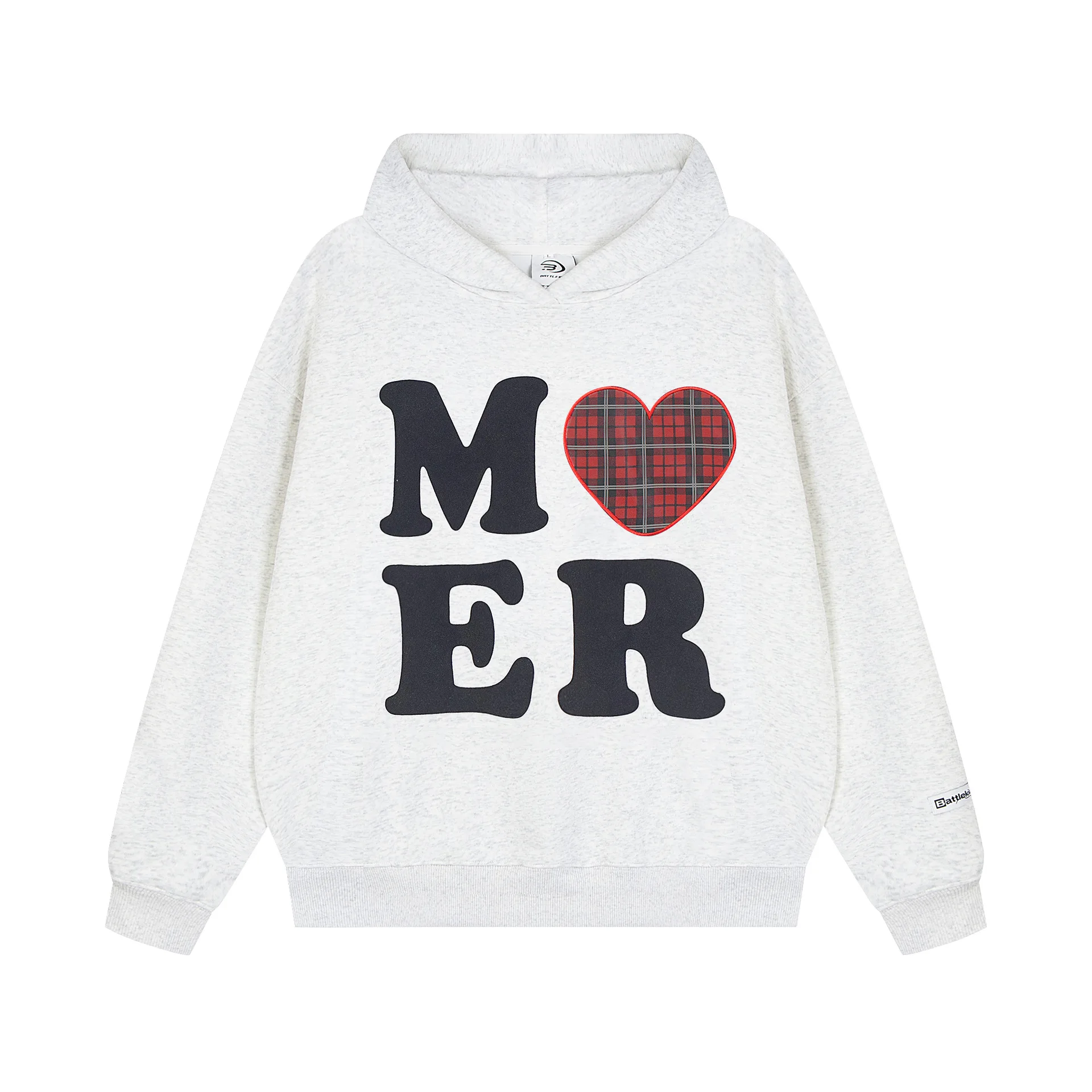 Men's Fashion Oversized Hip Hop Hoodies With Letter And Love Printed Hooded Pullover Sweatshirt Loose Fit Y2K Hoody Tops