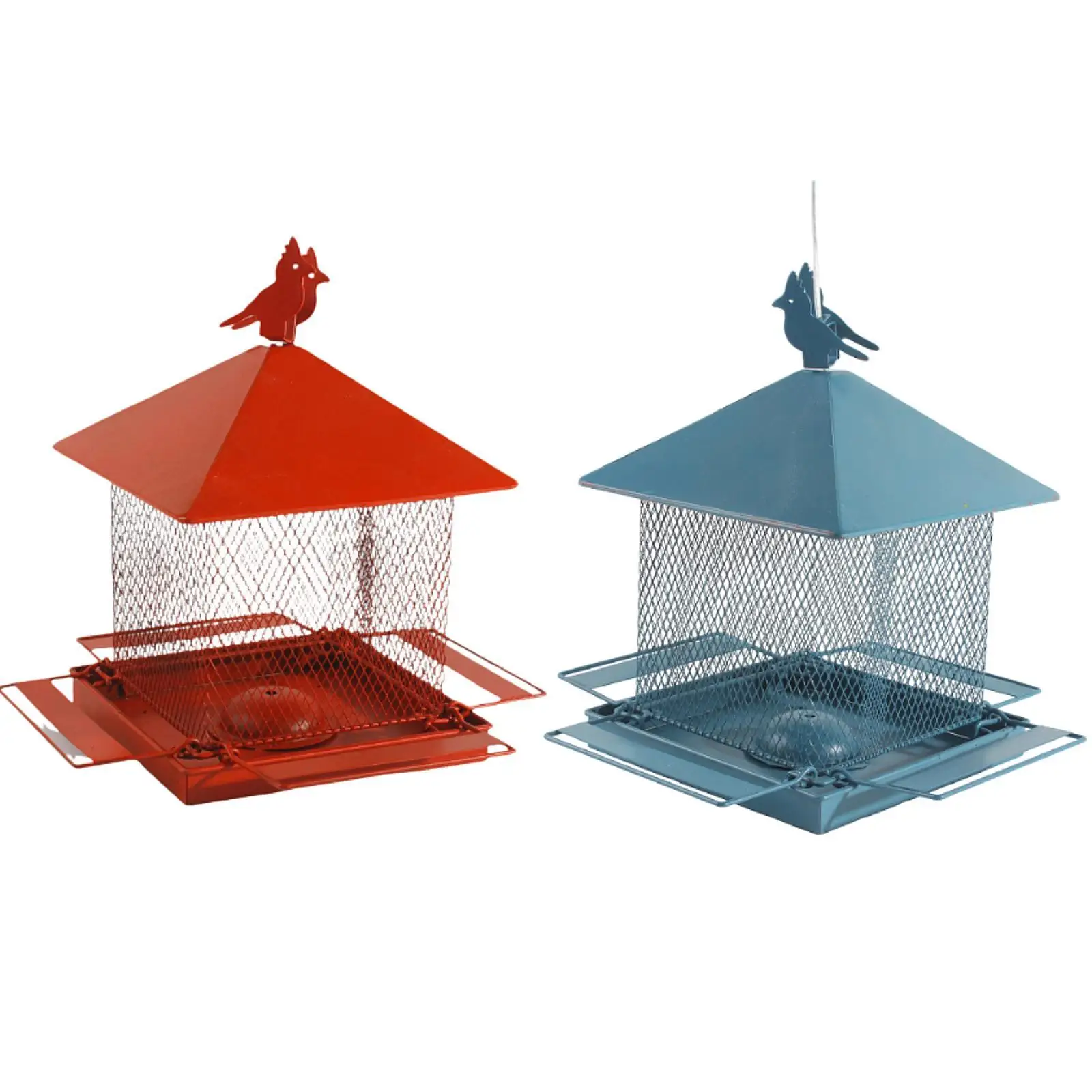 

Garden Birds Feeder Cardinals Feeder Iron Birds Feeding Station Outside Parrots Feeder for Yard Trees Garden Outside Decoration