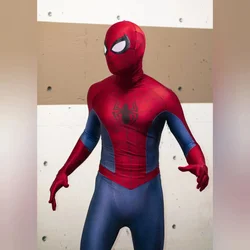 Fantasia cosplay de aranha halloween masculina, terno super-herói Zentai masculino e infantil, macacão masculino completo para meninos