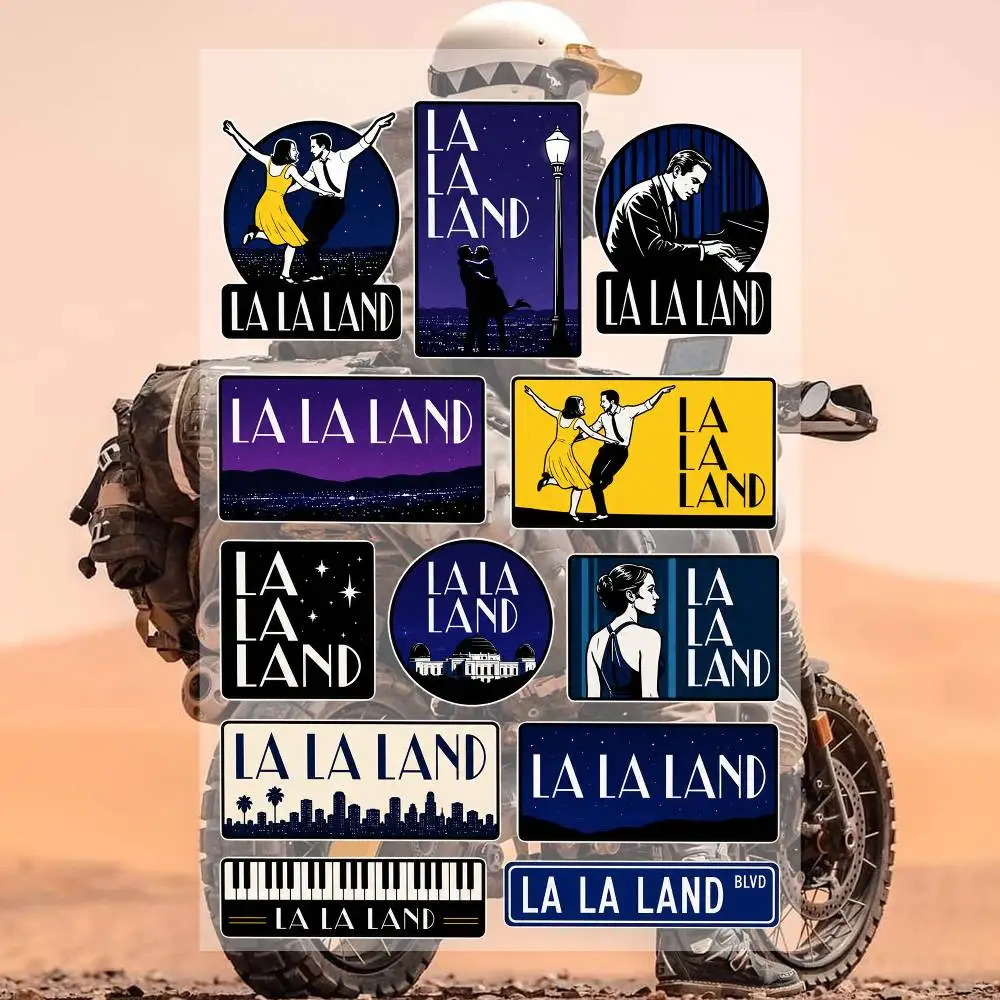 L-a L-a L-aN-d Waterproof Vinyl Stickers for Car Motorcycle Bike Skateboard Laptop Bottle Phone