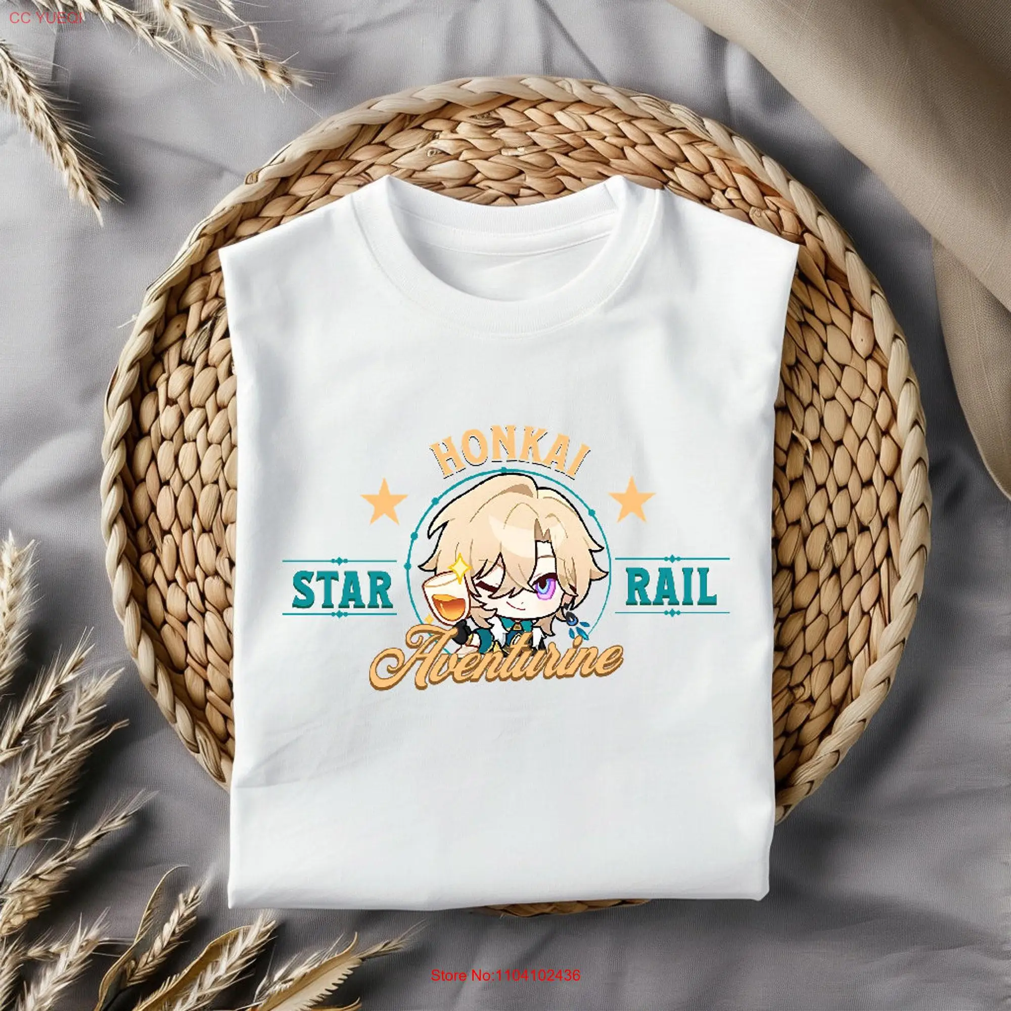 Aventurine Honkai Star Rail T Shirt Premium Quality Apparel with Stunning Designs Perfect for Gamers Anime Enthusiasts