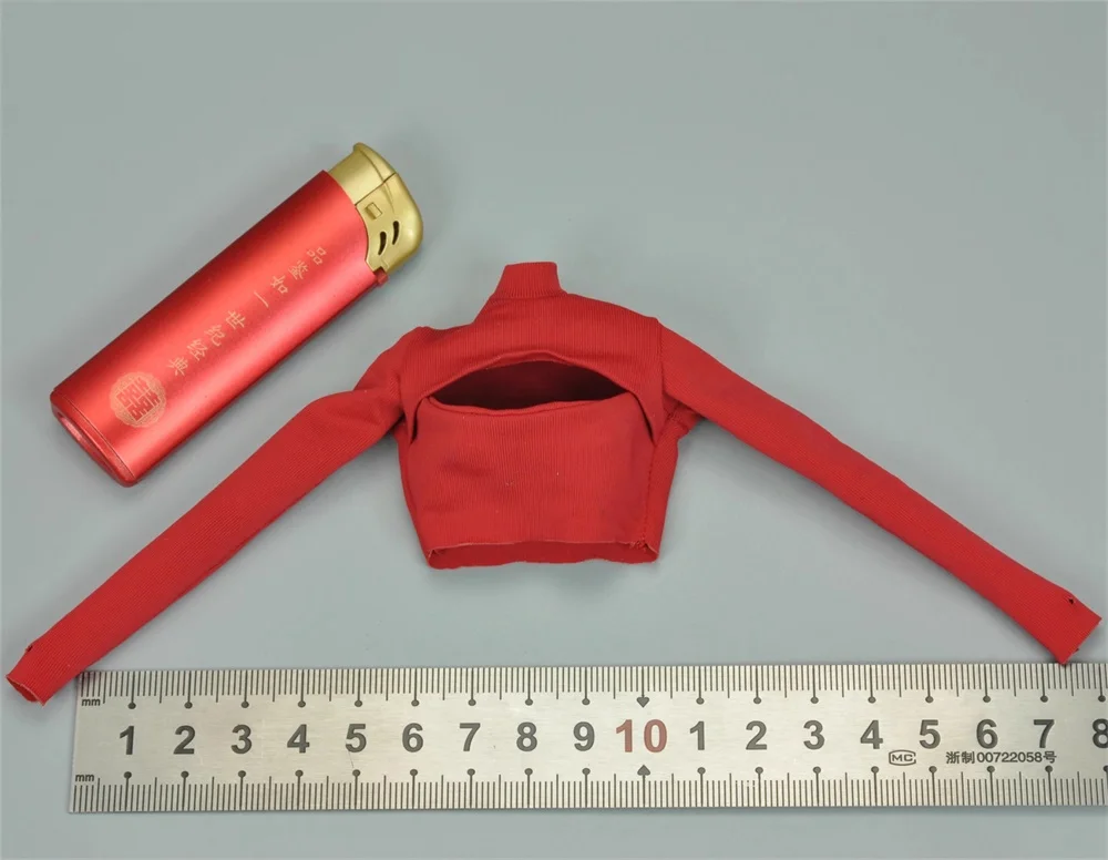 1/6 Star Toys Model MS-005 Female Soldier Toys Model Red Tops Coat Cloak with Cap Pads For 12