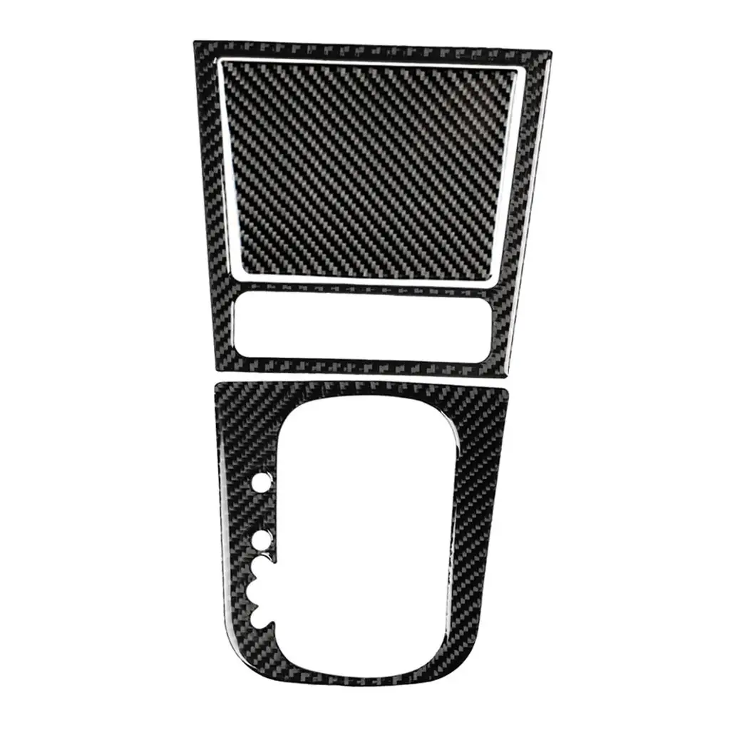 3Pack/Set Car Gears Shift Cover Carbon Fiber Grain Frame Decor Sticker for Golf 6 Left Hand Driving