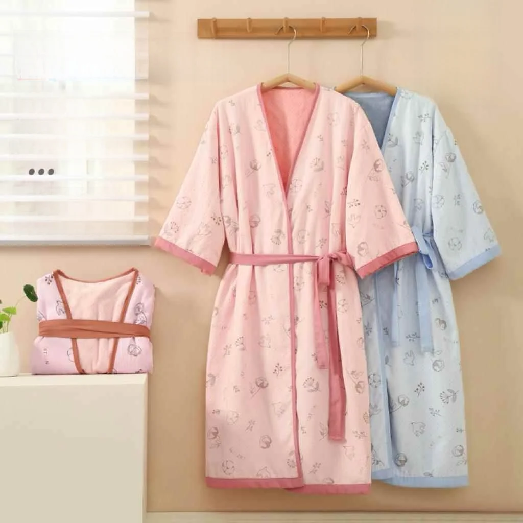 

Soft Coral Fce Adult Bath Towel Wrap Robe Hotel Qui Dry Women's Yuyan No edding Thermal Spa Kimono Absorbent Towel