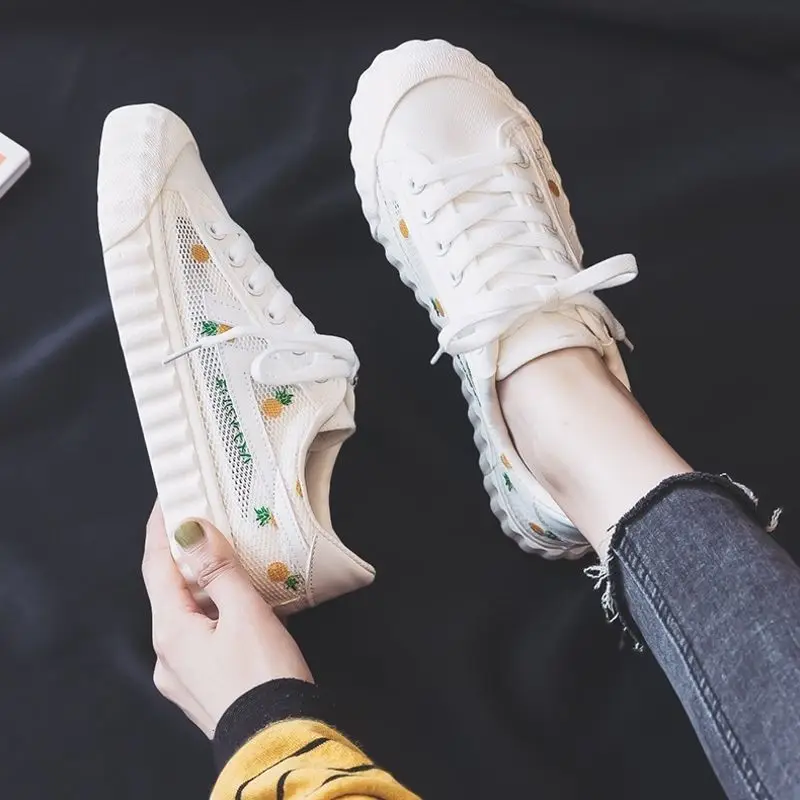

Summer Casual Low Lace Up Women's Mesh Breathable Shoes Fashion Original Sneakers 2025 New Daily Routine Deals Ladies Footwear