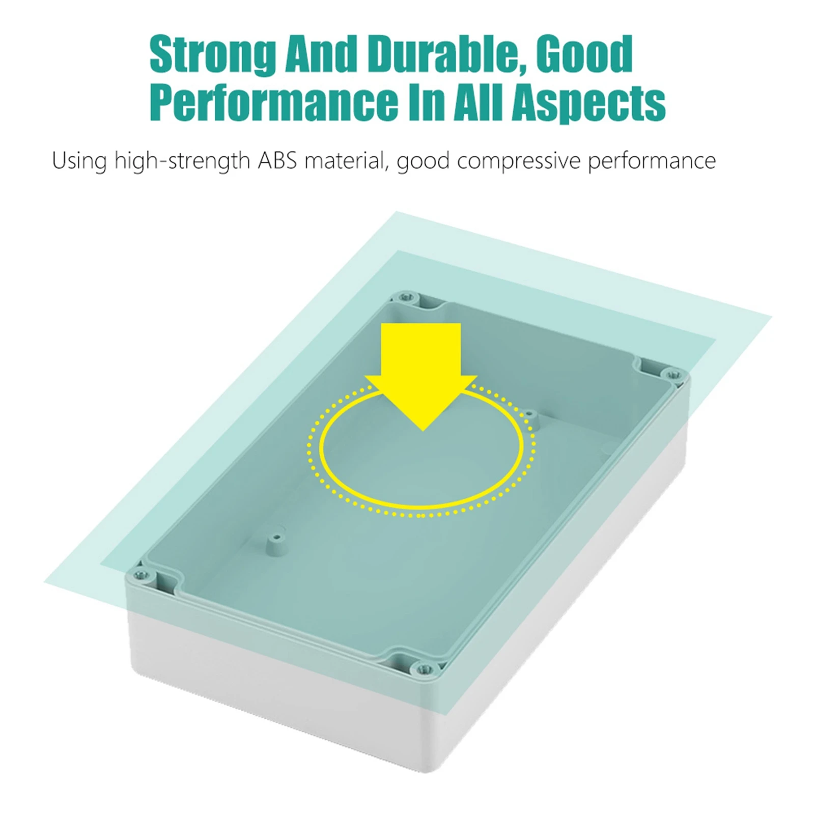 Junction Box Terminal Box Wiring Connection Box Water resistant IP65 ABS Project Enclosure Case Wiring Junction Box 200*120*56mm