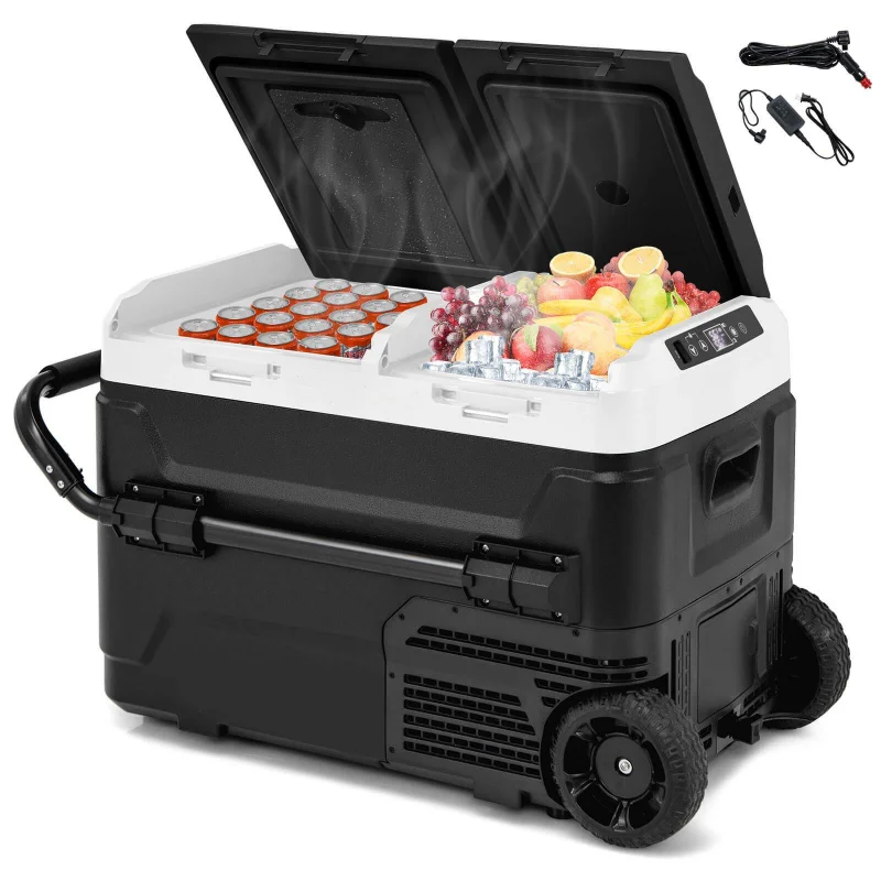 Dual Zone 12v Car Cooler 42qt Portable Compressor Cooler Freezer (-4 als ~ 68 als)