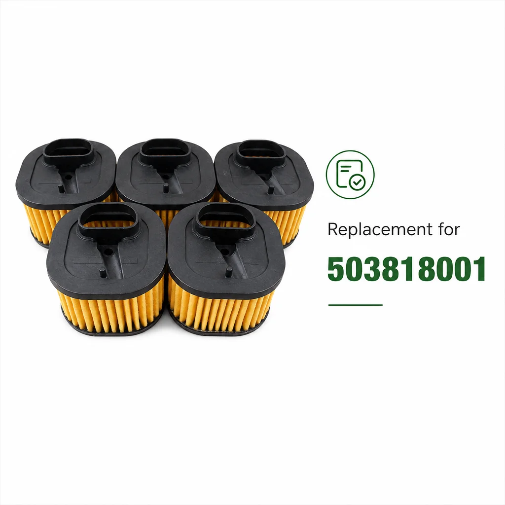 5Pcs Heavy Duty HD Air Filter Replacement For Husqvarna 372 371 362 365 372XP 372XPW XPX-TORQ Saw Parts OEM 503818001/503818004