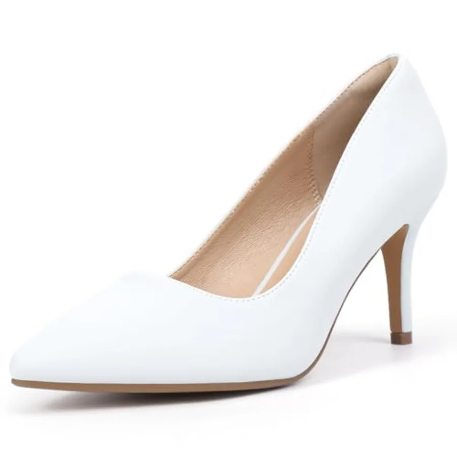 

IN3 High Heels Pumps Closed Toe Heels Women's Pumps Stiletto Pointed Toe Dress Shoes Wedding Prom Bridal Work Office Bride Gues
