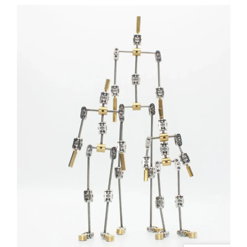 

Standard stop motion animation skeleton, animation character metal skeleton