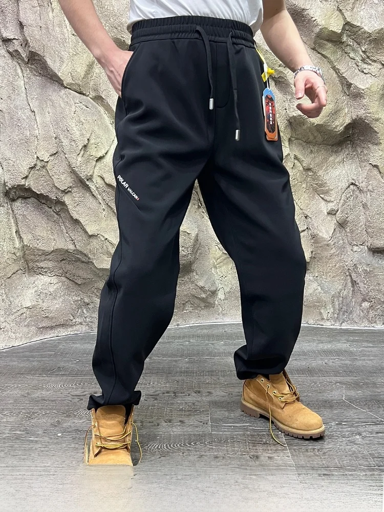 

Модные утепленные флисом брюки для активного отдыха, мужские ветрозащитные прямые брюки для катания на лыжах, комфортные термоштаны