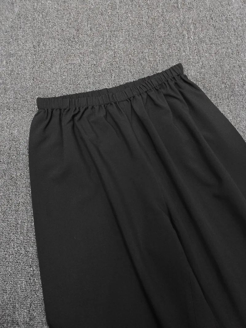 Jenny&Dave New In Elastic Waist High Waist Loose Straight Leg Pants 2024 Spring Summer Minimalist Casual Pants Women's