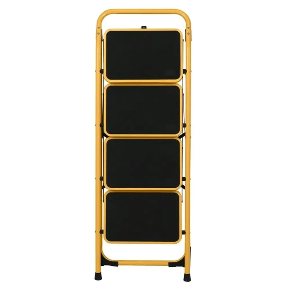 

4-Step Lightweight Ladder Stool - 330 lb Capacity, Durable Iron Design, Bright Yellow